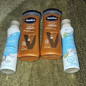 Vaseline Lotion & Secret Spray